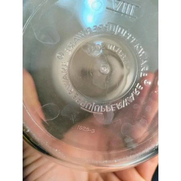 Tupperware Counterparts Vintage canister #1625 w/ 3 part lid #1249 #1213 almond - Picture 6 of 7